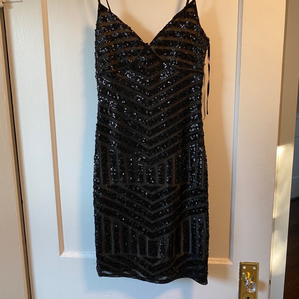 Express black mini dress